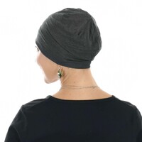 Bamboo Night Cap – Leslie | Charcoal Dark Grey