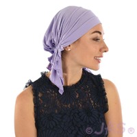 Bamboo Pre-tied Pleated Scarf Josie | Light Purple