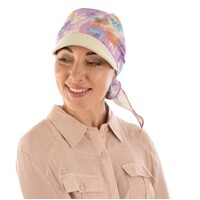 Visored Head Scarf – Lynette | Option 2 Scarf with Beige Visor