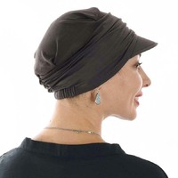 Bamboo Ruched Cadet Cap Sandra