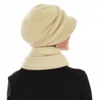 SOFT BRIM BAKERBOY HAT SARAH | Cream