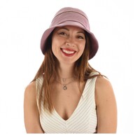 Cloche Sun Hat with Braid Trim - Brooklyn | Pastel Purple