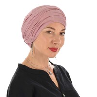Rectangular Jersey Stretchable Scarf for Turban Wrapping | Antique Pink