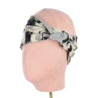 Two-Toned Reversible Floral Chiffon Headband – Wired or Non-Wired