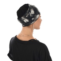 Simplicity Comfort Set – Cotton Skull Beanie and Headband | Black Combo
