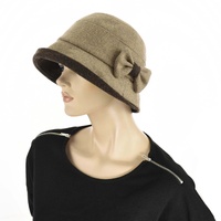 Sophia Winter Cloche Hat | Beige