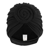 Bamboo Lined Reversible Turban – Lillian | Black