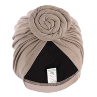 Bamboo Lined Reversible Turban – Lillian | Vanilla Beige Tan