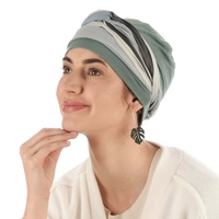 Bamboo Turban with Pearl Ring & Sash Set