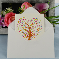 Greeting Card-Love Heart Tree | Colourful