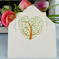 Greeting Card-Love Heart Tree | Green