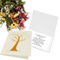 Greeting Card-Love Heart Tree | Orange N Purple