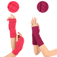 Crochet Knitted Wrist Warmers Cuffs