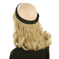 Chemo Halo Headband Hair Susan | Option 12 | Wavy |  Butter Blonde | Shoulder