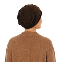 Ribbed Detail Slouch Knit Beanie