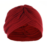 Knit Classic Winter Turban | Red