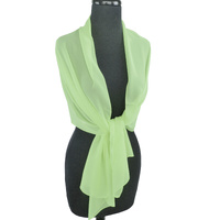 Evening Chiffon Scarf | Green - Honeydew Mint Green