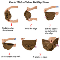 Large View Swirly Jersey Beanie