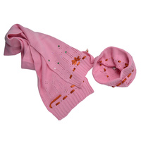 Girl Sequin Beanie Scarf Set