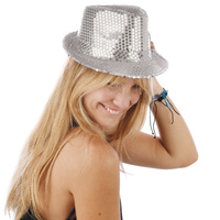 Sequin Sparkly Fedora Trilby Hat