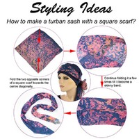 Large View Floral Headscarf & Headband Combo - Bridget