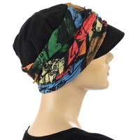 Newsboy Cap with Seamless Wrap Band | Black