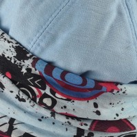 Newsboy Cap with Seamless Wrap Band | Blue - Light Blue / Baby Blue