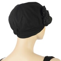 Jasmine Newsboy Cap | Black | S/M