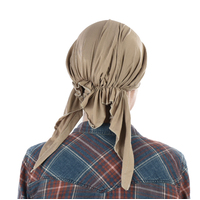 Stretch Chemo Slip-on Durag Head Wrap  | Beige