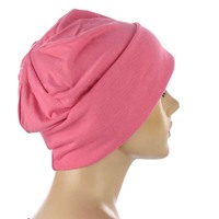 Jersey Cotton Slip-on Slouch Beanie 