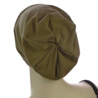 Jersey Cotton Slip-on Slouch Beanie  | Bronze - Light Brown / Dark khaki | M/L