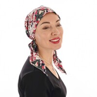Cotton Floral Print Scarf Durag  | S/M | Option 22