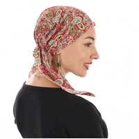Cotton Floral Print Scarf Durag  | S/M | Option 24