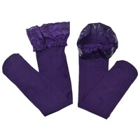 Stayup Lace Top Thigh High Stockings |#7 Opaque | Purple