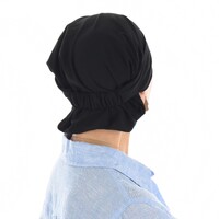 Large View Multi-functional Cotton Headband Wrap | S/M | Black