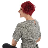 Retro Cotton Turban | Red - Burnt Red / Deep Red
