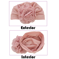 Stretch Chemo Hat with Flower - Olivia