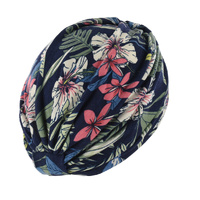 Soft Floral Print Turban | Option S3 | S/M | Vibrant Tropical Floral Print