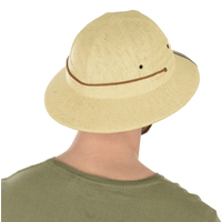 Safari Jungle Hard Pith Helmet Hat  | Beige