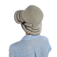 Cloche Sun Hat with Hat Liner Set | Grey - Light Grey