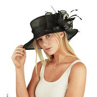 Millinery Evening Hat | Black