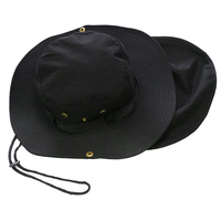 Cotton Legionnaire Fishing Hat | Black