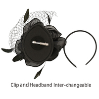 Organza 8 Petaled Fascinator