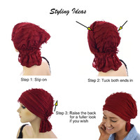 Stretch Layered Ruffle Scarf Wrap - Jenny