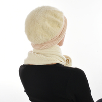 Angora Cloche Bucket Hat | Cream