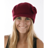 Angora Bakeryboy - Skull Style  | Red - Wine Burgundy