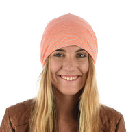 Stretch Sleep Cap with Fine Stripes