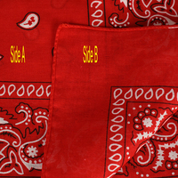 Paisley Print Cotton Bandana  | Black