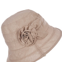 My Fair Lady Cloche Sun Hat | Neutral/Blush Khaki