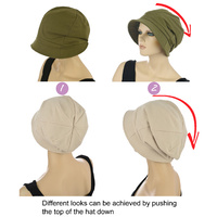 Jersey Slouchy Cloche Hat